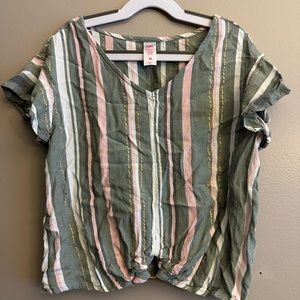 Justice Girls Crop Shirt